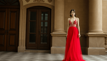 Shine Bright: The Allure of the Glittered Straps Mesh Tulle Maxi Dress - SmartBuyApparel blog