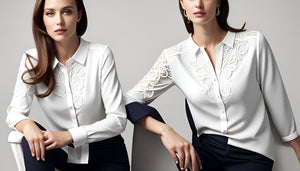 Unveiling Elegance: The Privé Women's 3D Floral Long Sleeve Shirt - SmartBuyApparel