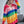 Load image into Gallery viewer, Essnce Button Front Drop Shoulder Rainbow Stripe Cardigan
