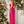 Belle One Shoulder Cut Out Split Thigh Prom Dress (Hot Pink)