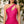 Belle One Shoulder Cut Out Split Thigh Prom Dress (Hot Pink)