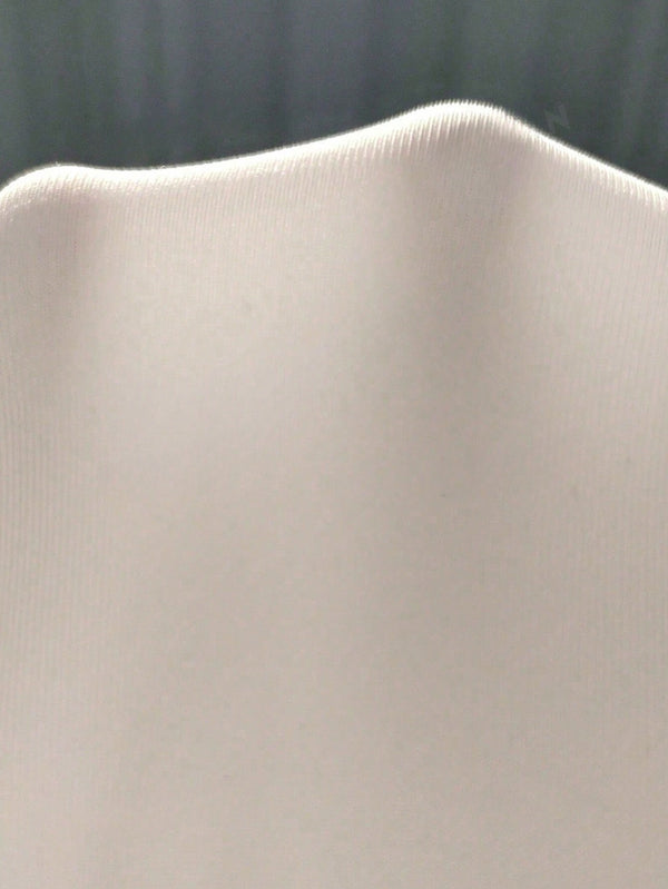 Privé Asymmetric Hem Lantern Sleeve Blouse With Mesh Patchwork material