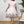 VCAY Flower Embroidery Mesh Splicing Ruffle Trim Maxi Dress (White)