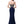 Load image into Gallery viewer, Flower Embroidered Cut Out Back Mermaid Hem Dress (Navy Blue)
