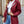 Mulvari Drawstring Waist Zip Up Hooded Jacket (Burgundy)