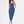 EZwear Slant Pocket Split Back Overall Denim Dress 