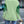 Color Block Chevron Pattern Drop Shoulder Sweater (Green)