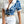 Privé Two Tone & Graphic Button Through Shirt (Blue and White)
