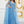Women's Plus Size Plunging Neck Cloak Sleeve Sequin Formal Dress (Mint Blue)