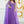 Women's Plus Size Plunging Neck Cloak Sleeve Sequin Formal Dress (Purple)