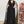 Women's Plus Size Plunging Neck Cloak Sleeve Sequin Formal Dress (Black)
