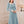 Load image into Gallery viewer, Modely Contrast Collar Pleated Sweater Dress (Baby Blue)
