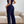 Load image into Gallery viewer, Privé Lapel Collar Contrast Binding Jumpsuit (Navy Blue)
