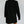 Turtleneck Dual Pocket Cable Knit Drop Shoulder Sweater Dress (Black)