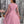 Lady Spring Leisure Patchwork Mesh Tulle Flower Pleated A-Line Dress (Dusty Pink)