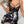 Load image into Gallery viewer, Floral Print Contrast Lace Satin Slips With Thong (Black)
