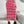 Essnce Plaid Pattern Split Hem Knit Skirt (Hot Pink)