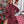 Snowflake Pattern Turtleneck Sweater Dress (Red Violet)