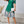 Clasi V-Neck Short Sleeve Floral Print Dress (Green)