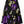 Privé Plus Floral Print Flare Skirt (Purple)