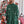 Snowflake Pattern Turtleneck Sweater Dress (Dark Green)