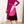 Clasi Colorblock Pleated Hem Dress (Hot Pink-2)
