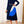 Clasi Colorblock Pleated Hem Dress (Navy Blue)