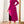 Clasi Colorblock Pleated Hem Dress (Hot Pink-2)