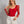 Load image into Gallery viewer, Clasi Polka Dot Mesh Patchwork Leg-Of-Mutton Sleeve Top Beaded Decor (Red)
