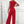 Clasi Contrast Mesh Sequin Detail Wide Leg Jumpsuit (Red)
