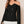 Load image into Gallery viewer, BIZwear Women&#39;s Solid Color Off Shoulder Shirt With Double-Breasted Buttons (Black)
