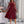 Load image into Gallery viewer, Lady Spring Leisure Patchwork Mesh Tulle Flower Pleated A-Line Dress (Red)

