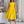 Lady Spring Leisure Patchwork Mesh Tulle Flower Pleated A-Line Dress (Yellow)