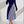 Load image into Gallery viewer, Lady Women&#39;s Pure Color Striped Patchwork Dress (Navy Blue)
