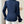 Privé Contrast Ruffle Trim Flounce Sleeve Tie Front Shirt (Navy Blue)