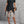 Clasi V-Neck Short Sleeve Floral Print Dress (Black)