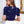 Privé Women's Sparkly Lace-Up Cropped Shirt (Royal Blue)