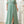 Belle Plus Size Chiffon Bridesmaid Dress With Shoulder Cut-Out, Pleated Front, Waist Belt, High Slit And Cami Straps (Mint Green)