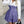 LUNE Two Tone Belted Shirt Dress (Purple)