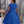 Lady Spring Leisure Patchwork Mesh Tulle Flower Pleated A-Line Dress (Royal Blue)