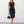 BIZwear Ladies' Solid Color Split Dress (Navy Blue)