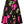 Privé Plus Floral Print Flare Skirt (Hot Pink)