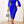 Load image into Gallery viewer, Lady Cloak Sleeve Rhinestone Fringe Trim Split Thigh Belted Bodycon Dress (Royal Blue)
