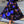 Privé Plus Floral Print Flare Skirt (Blue)