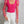 Load image into Gallery viewer, Clasi Polka Dot Mesh Patchwork Leg-Of-Mutton Sleeve Top Beaded Decor (Hot Pink)
