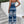 Load image into Gallery viewer, LUNE Casual Tie Dye Striped Wide Leg Halter Jumpsuit (Blue and White)

