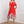 Clasi V-Neck Short Sleeve Floral Print Dress (Red)