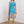 Clasi V-Neck Short Sleeve Floral Print Dress (Baby Blue)