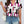 Women's Plus Size Geo Print Batwing Sleeve Popover Blouse (Multicolor-4)