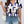 Women's Plus Size Geo Print Batwing Sleeve Popover Blouse (Multicolor-3)